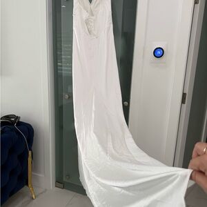 Meshki Elegant White Wedding Dress